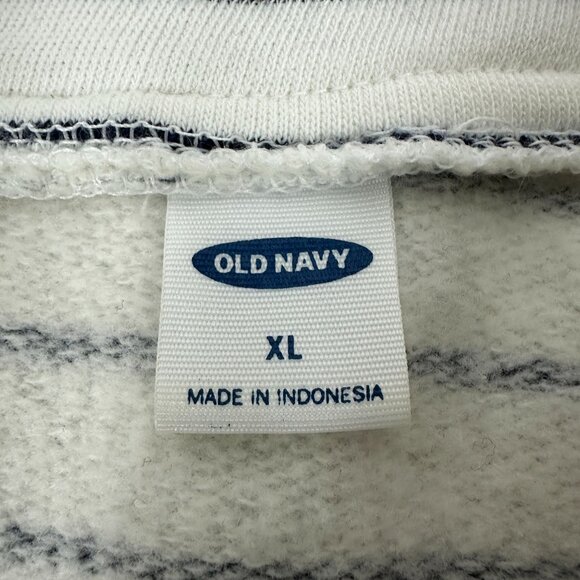 Old Navy Womens  Size XL Striped Half-Zip Pullover With Drawstring Hem - Picture 5 of 7